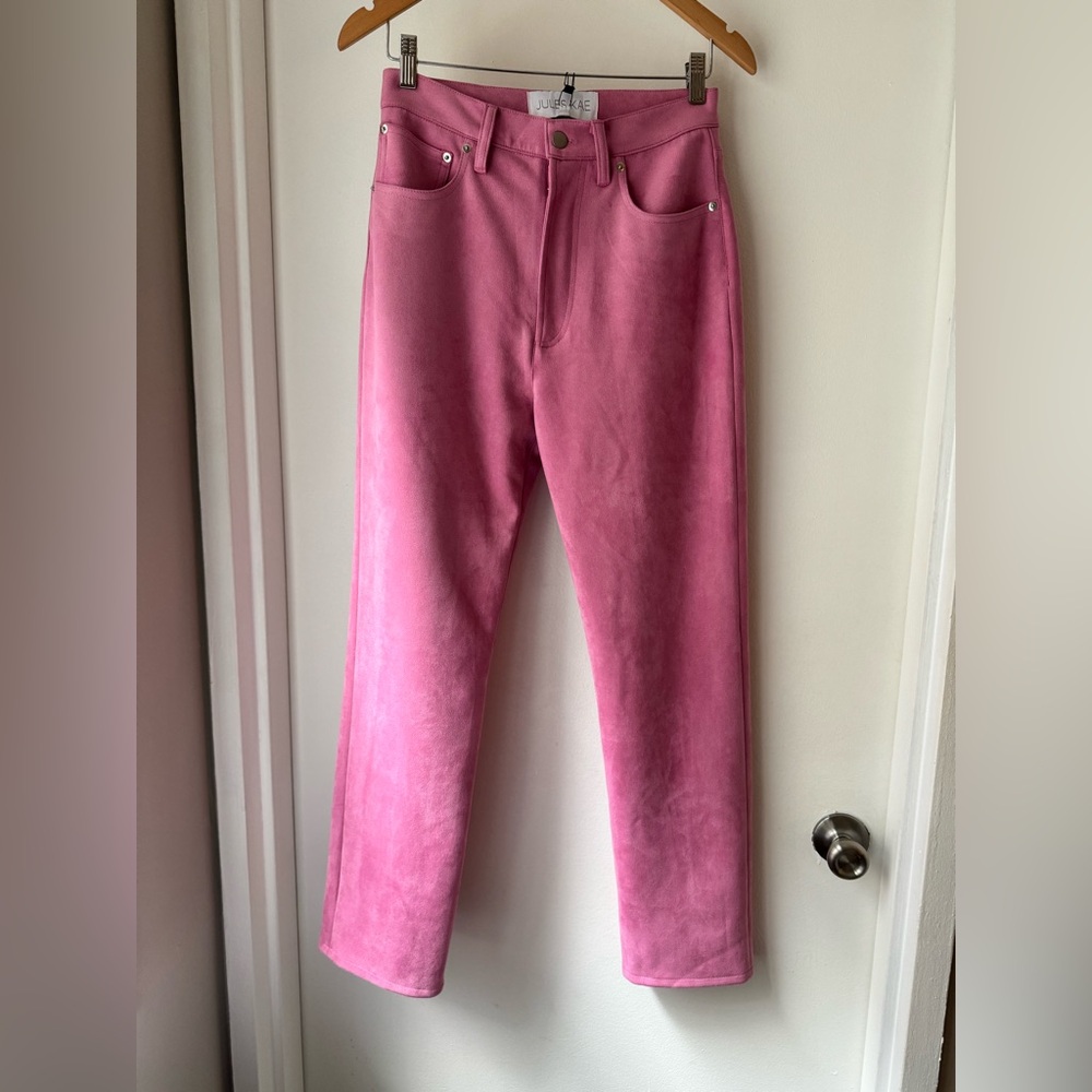 NWT | Jules Kae Vegan Suede Pants in Pink | Size: XS